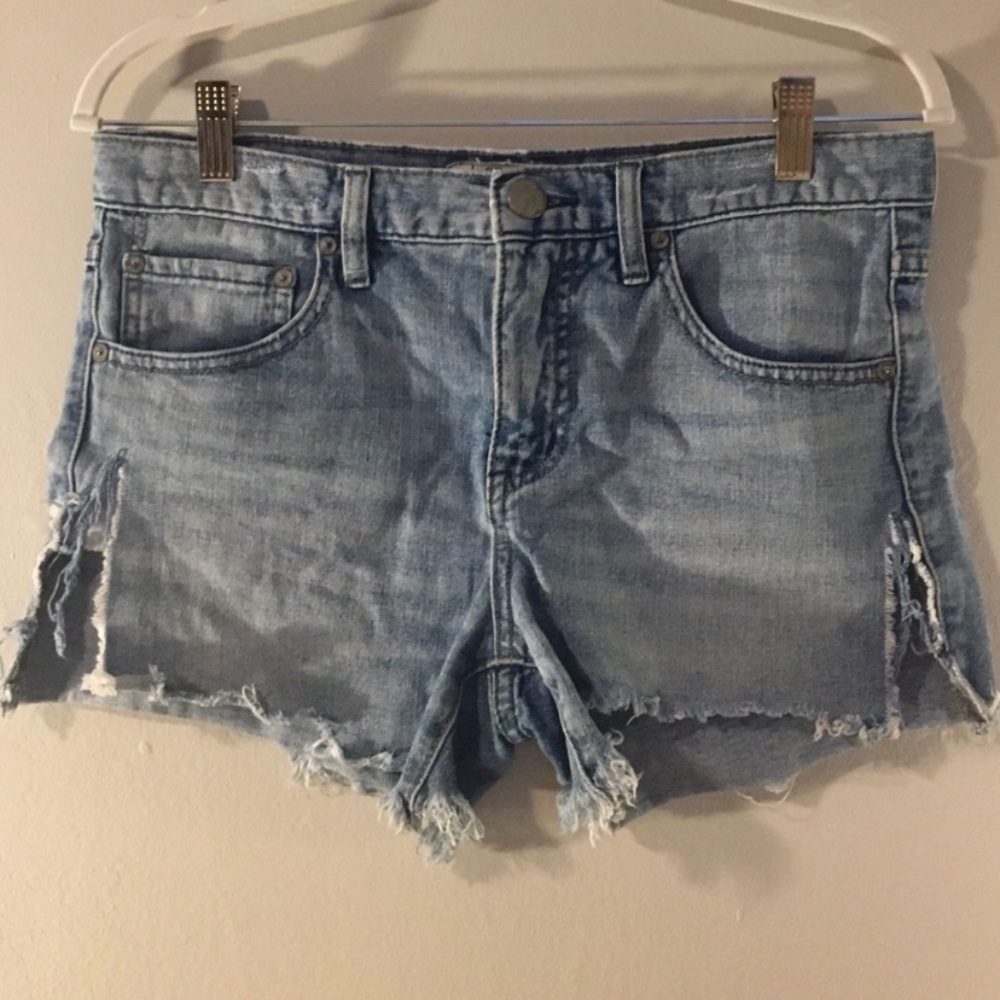 Free People Loving Good Vibrations Cut-Off Shorts